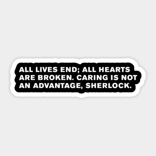 Sherlock Quote Sticker